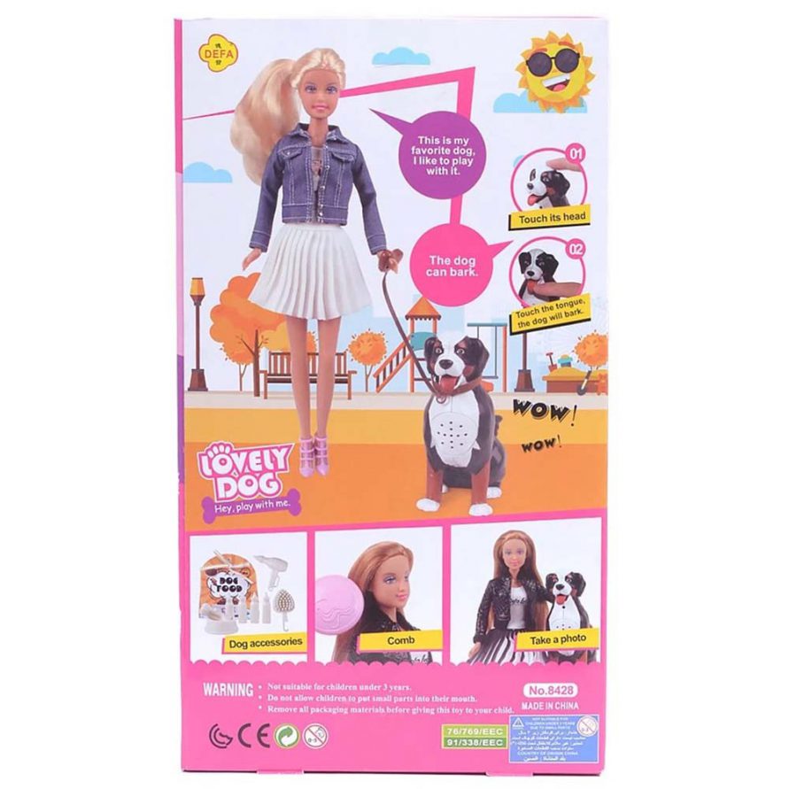 Defa Lucy Doll With Lovely Dog 3