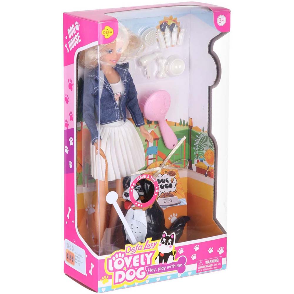Defa Lucy Doll With Lovely Dog 4