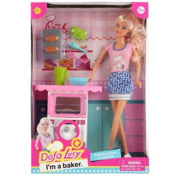 عروسک باربی نانوا دفا لوسی / Defa Lucy I'm a Baker Barbie :