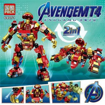 لگو هالک و آیرون من Avenger Endgame Lego PRCK 64051