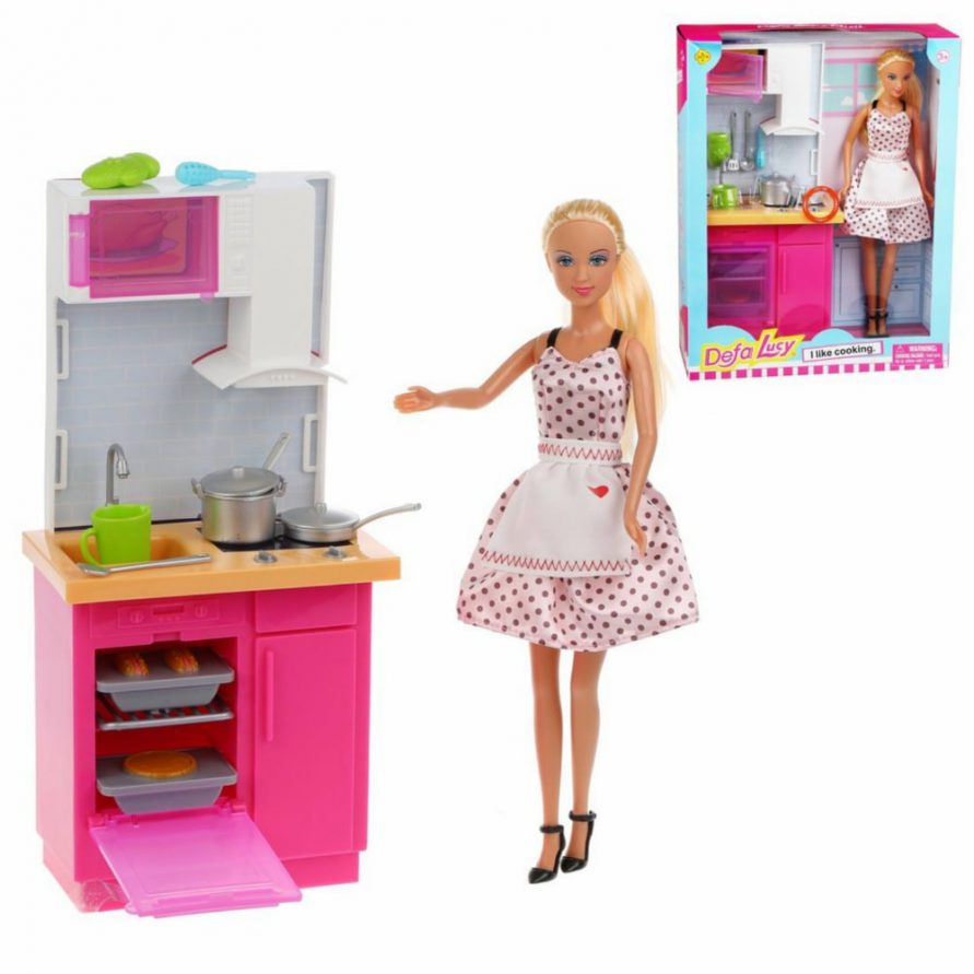 عروسک باربی آشپز Defa Lucy I Like Cooking 8439