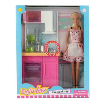 عروسک باربی آشپز Defa Lucy I Like Cooking 8439