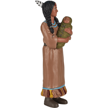 فیگور مینیاتوری سرخ پوستان Native American Mother And Baby MOJO 386502