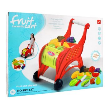 چرخ دستی خرید میوه Toyswala Fruit Shopping Cart with Fruit Cutting