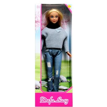 عروسک باربی با لباس زمستانی  Defa Lucy Barbie With Winter Style 8366