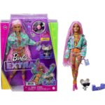 باربی با موی صورتی Barbie Extra Mattel