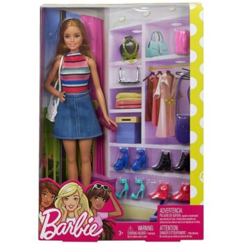 کمد لباس باربی Doll And Accessories Barbie Mattel