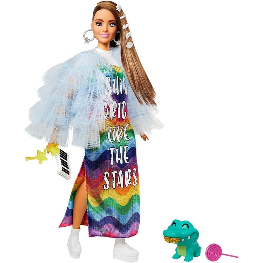 باربی رنگین کمانی Barbie Extra 9 Mattel