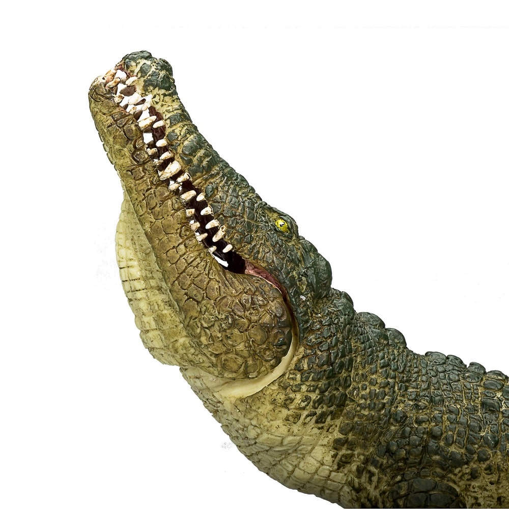 Mojo NILE CROCODILE MOVING JAW Wild zoo animals play model figure toys plastic