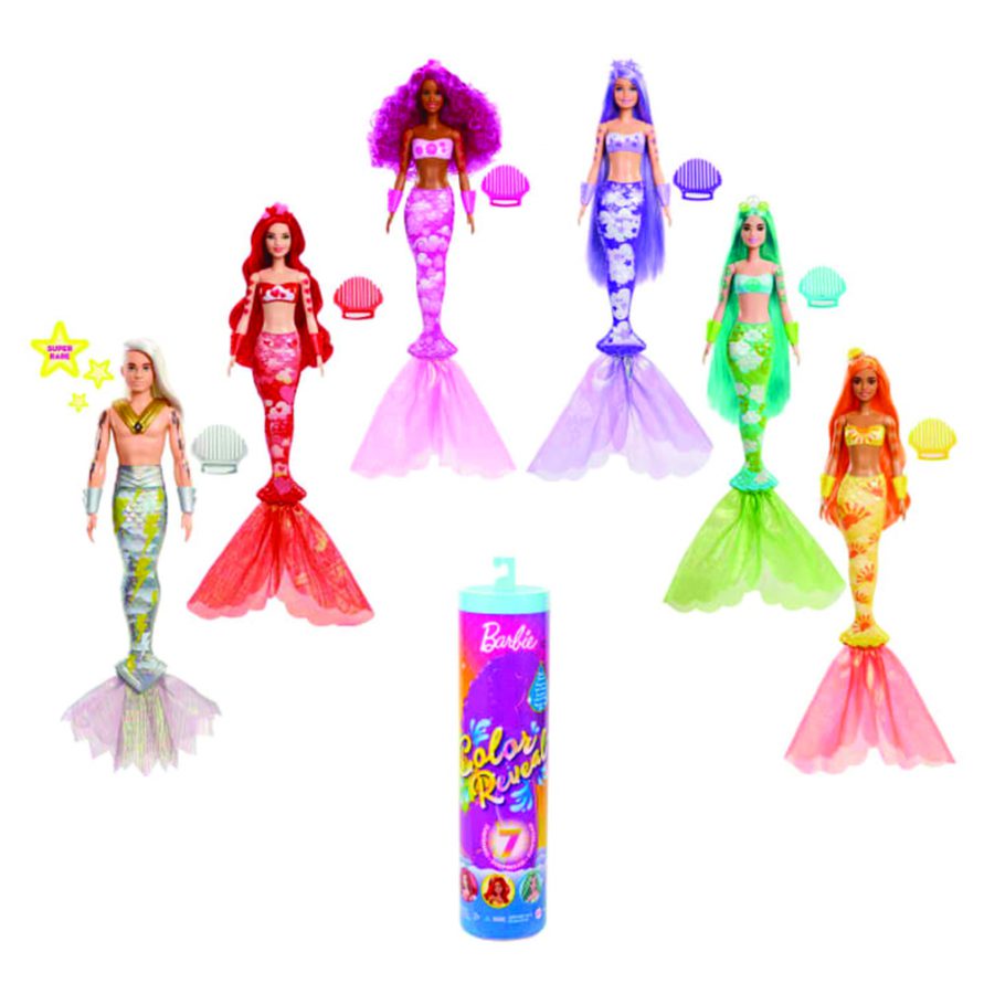 باربی سوپرایزی پری دریایی Barbie Color Revel Mermaid Series HCC46