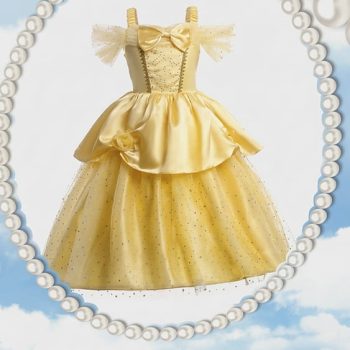لباس بل دیو و دلبر کد: 12110 Belle Dress Modernita