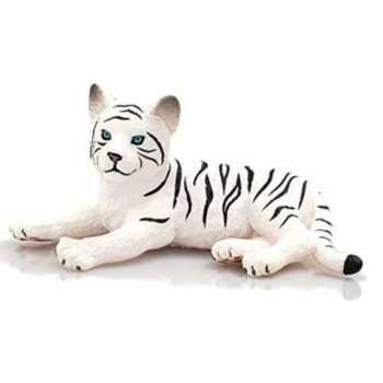 فیگور توله ببر سفید White Tiger Cub Lying Down Mojo