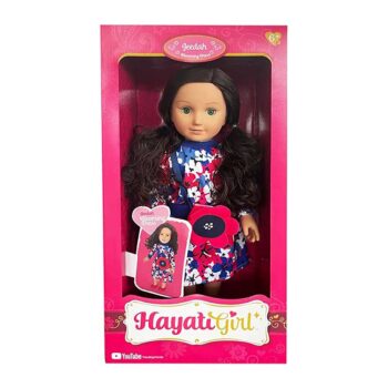 عروسک جیدا با لباس گل گلی Hayati Girl Fashion Doll Jeedah In Blooming Dress