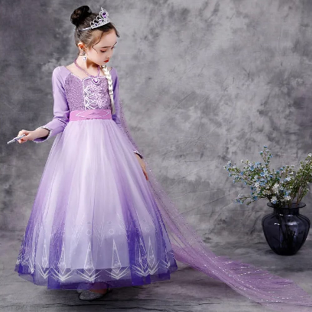 لباس پرنسسی السا Elsa Princess Dress 111104 