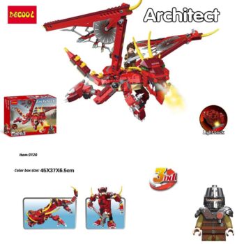 Decool 3120 Architect 3-in-1 Red Dragon