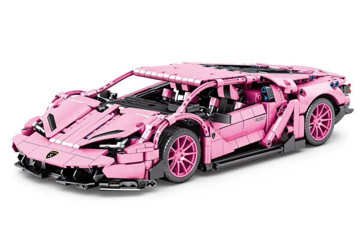 Pink Lamborghini supercar – SEMBO BLOCK 701949
