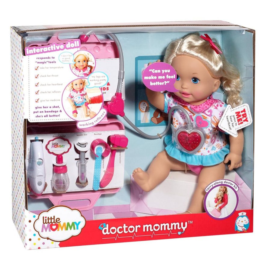 Muñeca LITTLE MOMMY Con Smartwatch Wear&Care Atuendo Morado