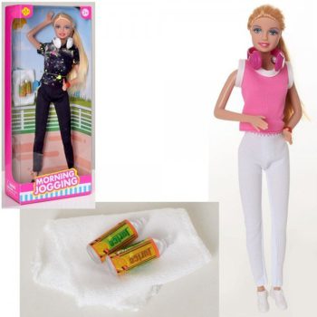 باربی با لباس ورزشی Defa Lucy Morning Jogging Doll 8441