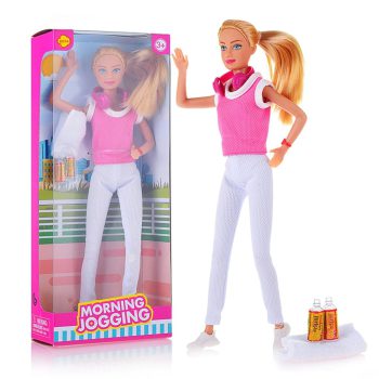 باربی با لباس ورزشی Defa Lucy Morning Jogging Doll 8441