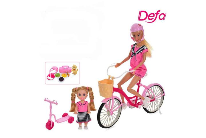 باربی دفالوسی با دوچرخه Barbie Defa Lucy on a bike