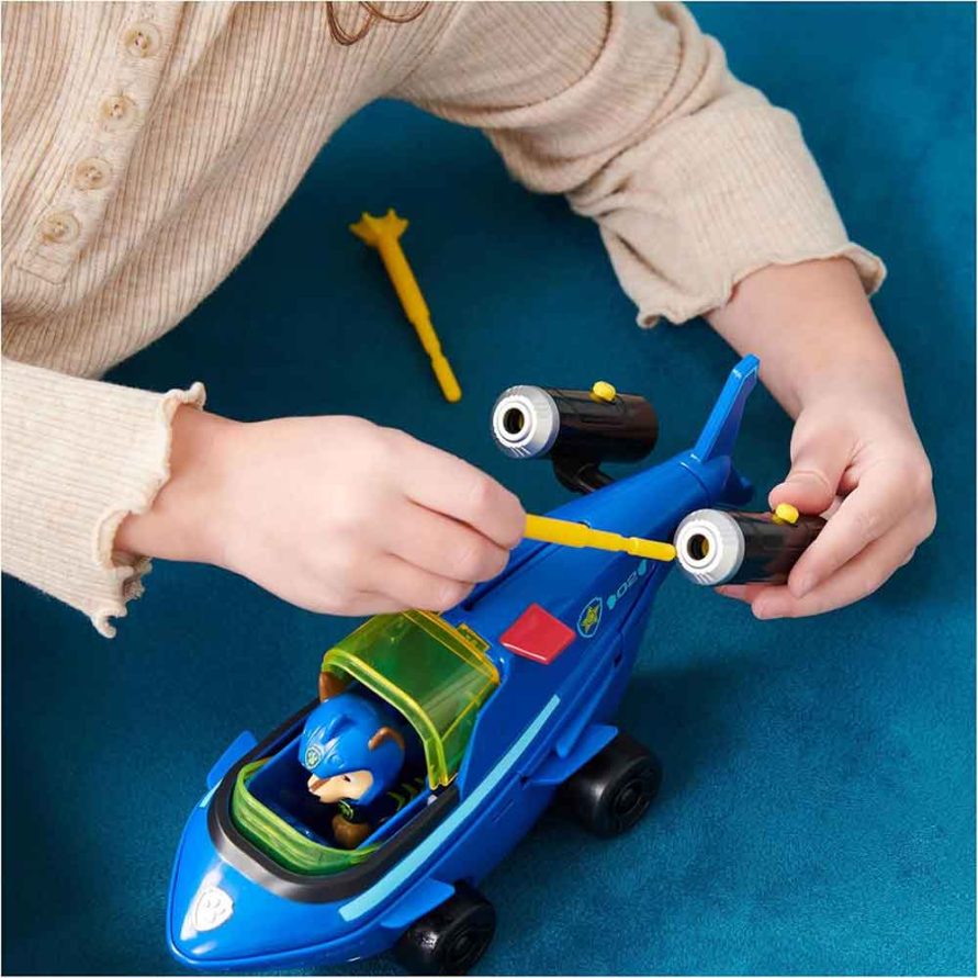 ماشین اسباب‌بازی کوسه‌ای چِیس PAW Patrol Aqua Pups Vehicle Toy Car in Shark Design