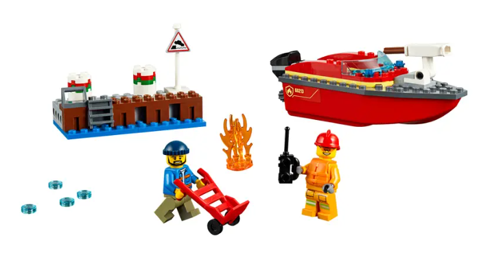 لگو بلا سری سیتی مدل آتش در بندر کد 11212 LEGO CITIES DOCK SIDE FIRE