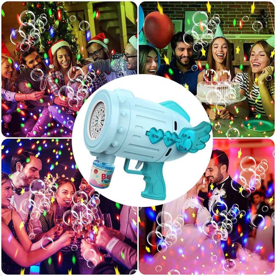 حباب ساز السا Kids Toys Bubble Machine Bubble Gun