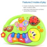 پیانو موزیکال هولی تویز طرح پروانه ای کد 927