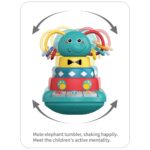 اسباب‌بازی فیل حلقه‌ای موزیکال کد baoli toys 1305C