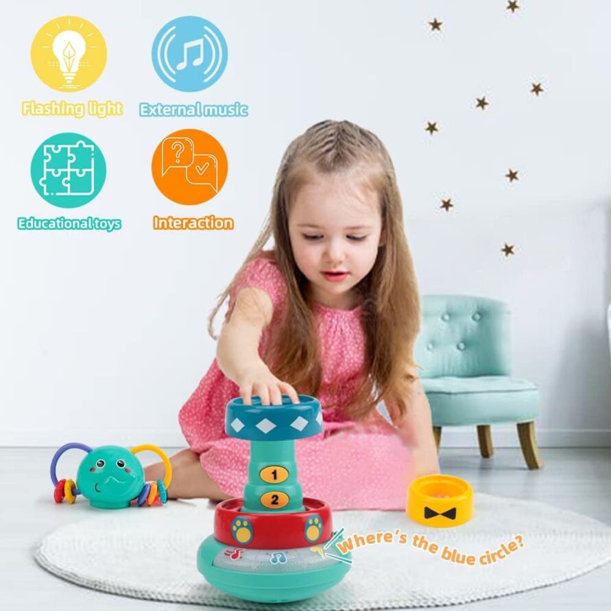 اسباب‌بازی فیل حلقه‌ای موزیکال کد baoli toys 1305C