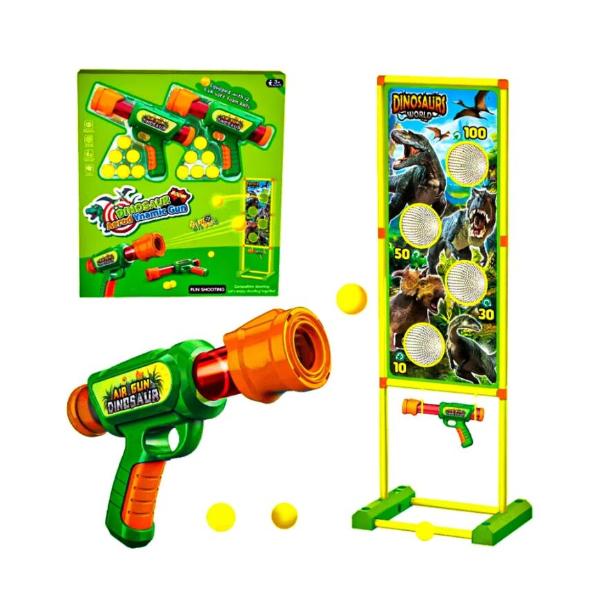 تفنگ تیر فومی کودک با سیبل اردک و دایناسور کد A118 و A119