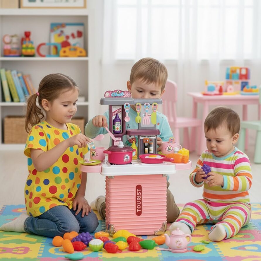 ست آشپزخانه 3 در 1 کودک کد 008-301A