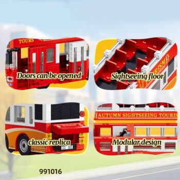 لگو اتوبوس توریستی دو طبقه ZHEGAO 991016
