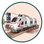 ست قطار برقی اسباب بازی پارک دایناسور موزیکال کد E7014