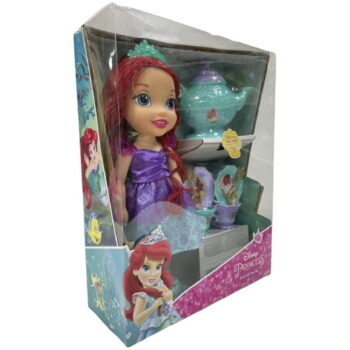 عروسک آریل پرنسس دیزنی و سرویس چایخوری کد: Jakks 09490
