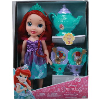 عروسک آریل پرنسس دیزنی و سرویس چایخوری کد: Jakks 09490