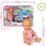 عروسک نوزادی ننوکو با ویلچر کد: NFN63000