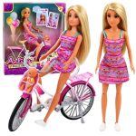 عروسک باربی 30 سانتیAnlily با دوچرخه کد: 616266