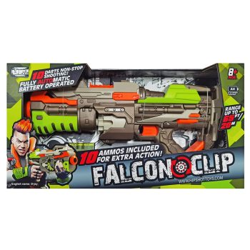 تفنگ اسباب بازی تیر فومی کد: Falcon Clip FJ8033