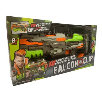 تفنگ اسباب بازی تیر فومی کد: Falcon Clip FJ8033