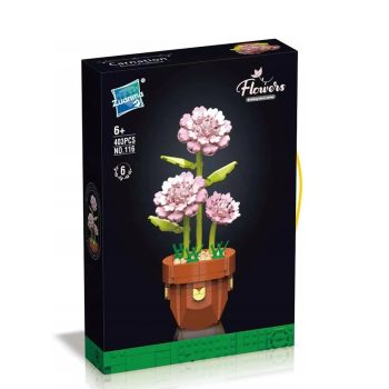 لگو گلدان و گل میخک کد: Zuanma 116