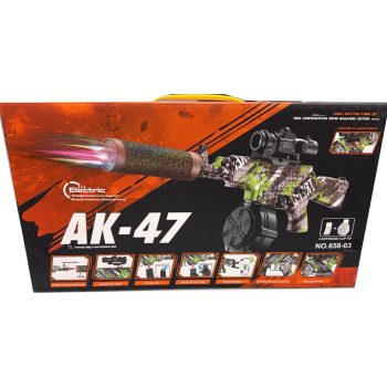 تفنگ تیر ژله ای AK-47 کد: NO.658-03