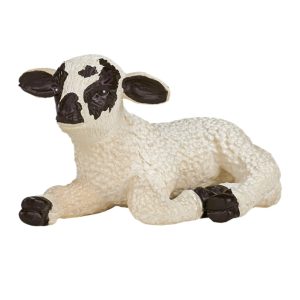 فیگور بره صورت سیاه کد: MOJO Black Faced Lamb Laying down 387060