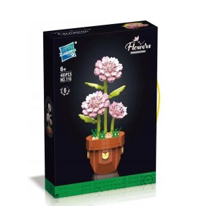 لگو گلدان و گل میخک کد: Zuanma 116